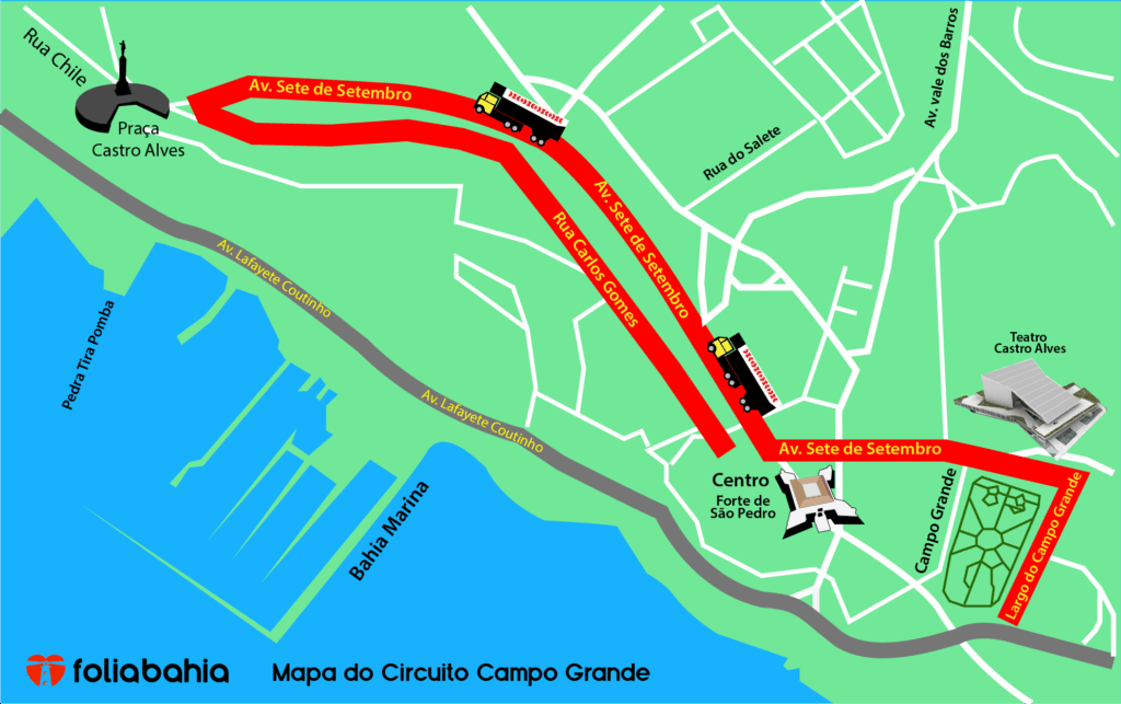Mapa do Circuito do Campo Grande (Osmar)